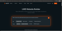 LMS course dashboard screenshot